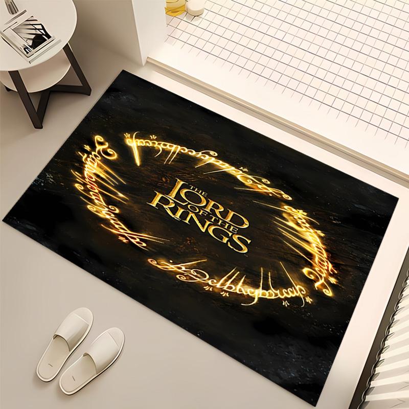 1pc The Hobbit Print Area Rug - Soft, Washable Non-Slip Indoor Mat, Living Room, Home Office Decorative Rug,Office Decorative