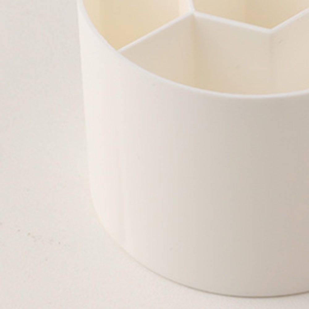 Mini Desktop Storage Box Rotating Stationery Storage Rack Simple Makeup Brush Holder for Home
