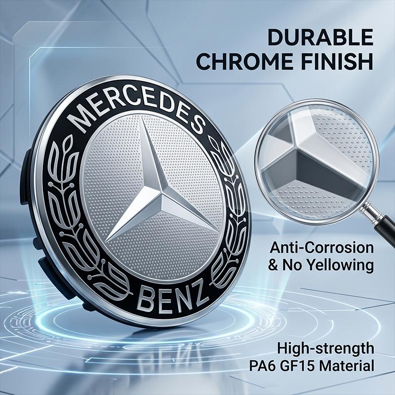 LRQ2   Car Wheel Center Cap Emblem Hub Covers Badge Auto Accessories For Mercedes-Benz W213 W212 W220 W221 W222 W108 W126 W140 W168 W16