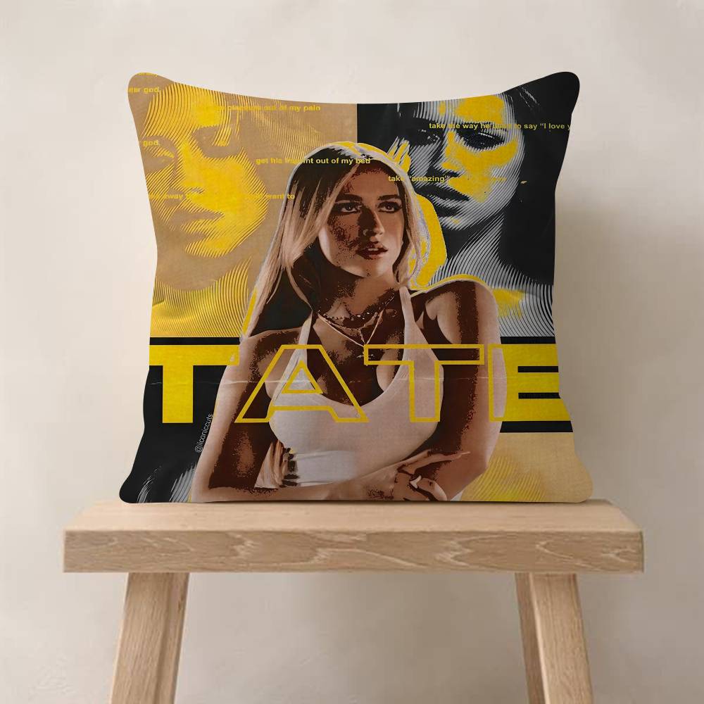 Tate MMcRae Singer Singer Personalized Pillow Dust Cover Bedroom Kids Party Decoration Pillowcase Birthday Children Gift