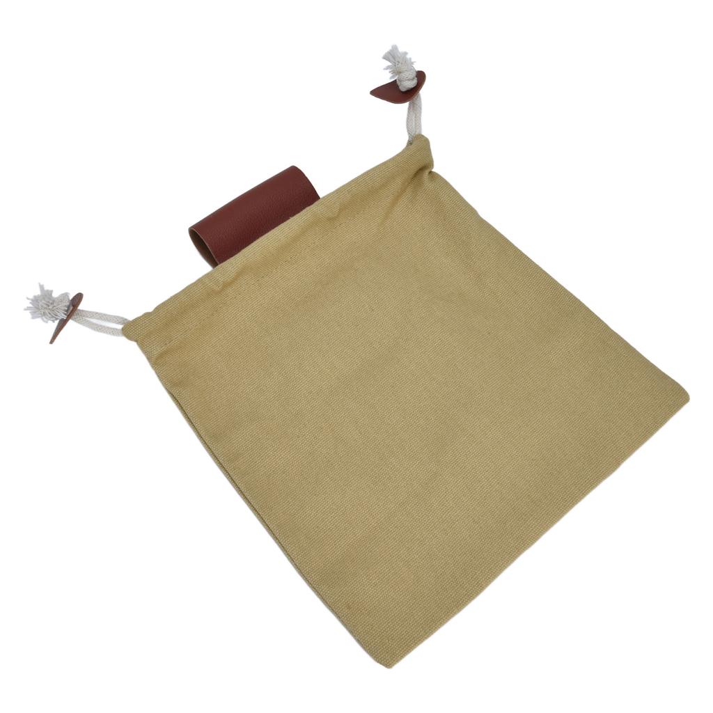 Foraging Pouch PU Leather Fruit Picking Storage Bag Waist Hanging Tool Bag for Outdoor Camping