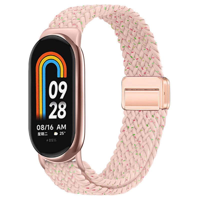 Для Xiaomi Mi Band 10 ремешок Аксессуары дышащий нейлон Магнитный плетеный Браслет ремень pulseira correas для Xiaomi Mi band 9 8