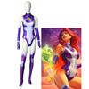 Starfire Teen Cos Titans Супергеройский комбинезон Zentai Bodysuit Хэллоуин Аниме Косплей Костюм Сексуальные Женщины Карнавальные Наряды Для Вечеринки
