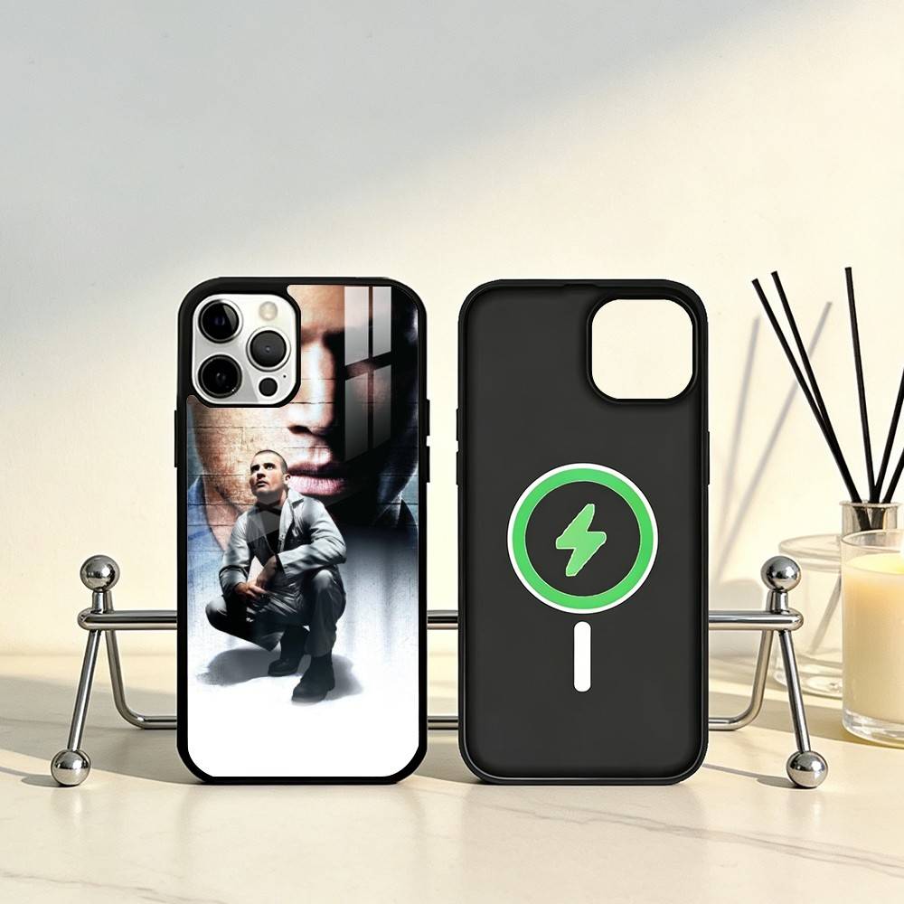 Movie P-Prison B-Break Phone Case For iPhone17,16,15,14,13,12,11 Plus,Pro Max Magnetic For Magsafe Wireless Charging