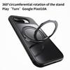 360 Вращающаяся подставка Простой бизнес-магнитный чехол для Google Pixel 10 Pro XL 9A 9 8 Удобный захват Ударопрочная долговечная крышка