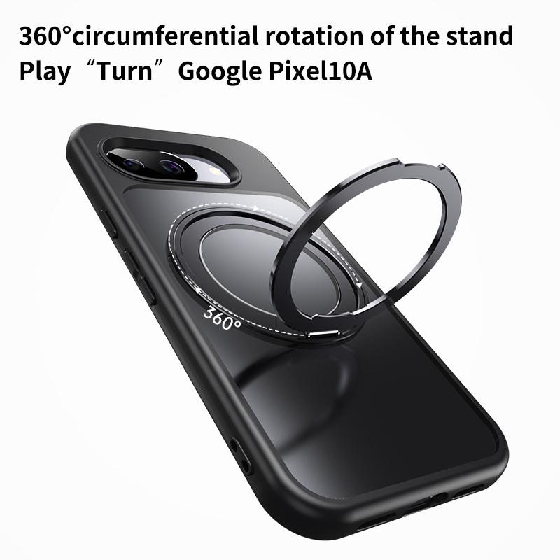 360 Вращающаяся подставка Простой бизнес-магнитный чехол для Google Pixel 10 Pro XL 9A 9 8 Удобный захват Ударопрочная долговечная крышка