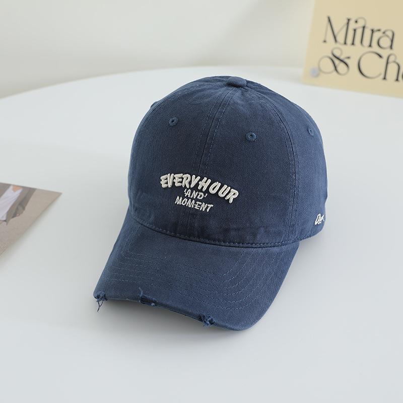 Новая вышитая бейсболка для девочек, японская широкополая тонкая шляпа с мягким верхом, из чистого хлопка, универсальная, с козырьком-уткой