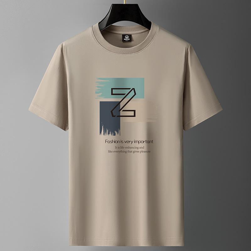 Big Z M-6XL Мужская футболка с короткими рукавами из чистого хлопка с круглым вырезом для мальчиков Повседневная футболка