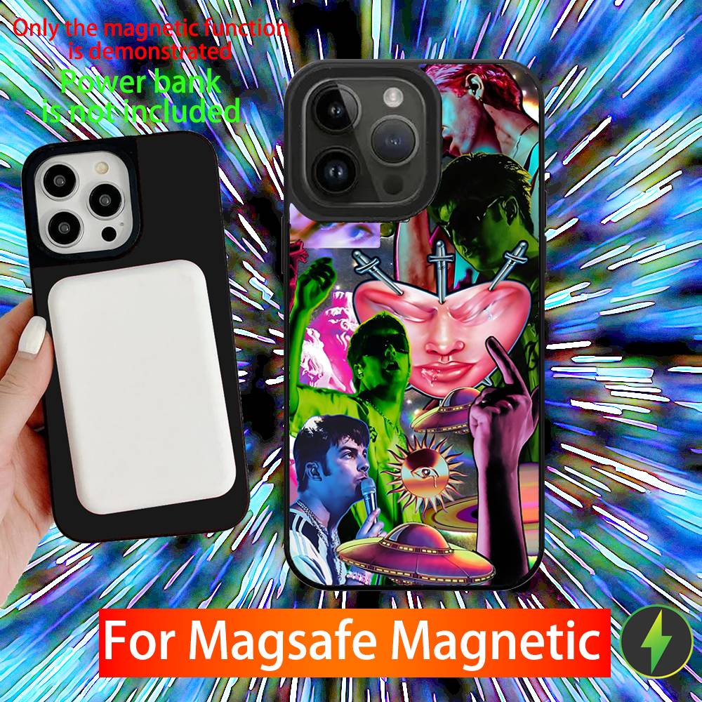 Fontaines DC Romance Phone Case For iPhone 16,15,14,13,12,11,Pro,Max,Plus,Mini,SE New Magsafe Magnetic Wireless Charging