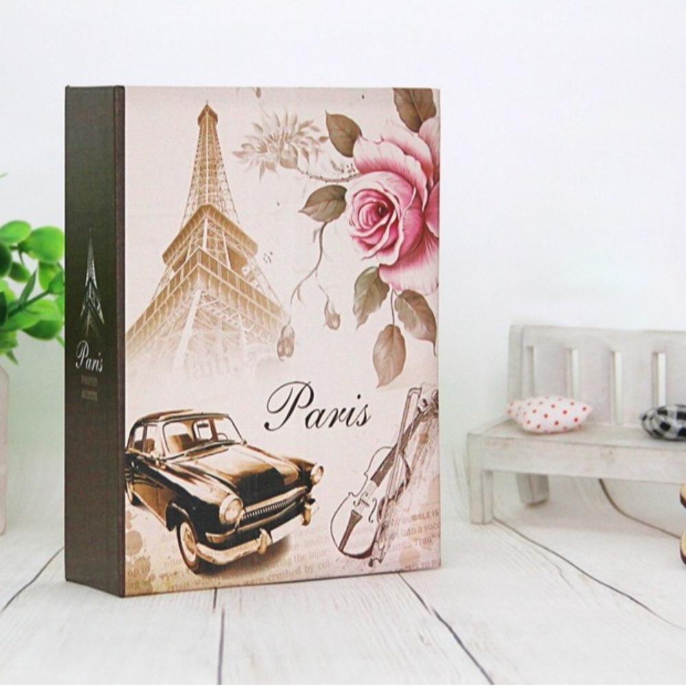 New Family 6 Inch Art Photo Albums 100 Photos 4R Image Classic Photo Storage Retro Small Scrapbook Album Collection