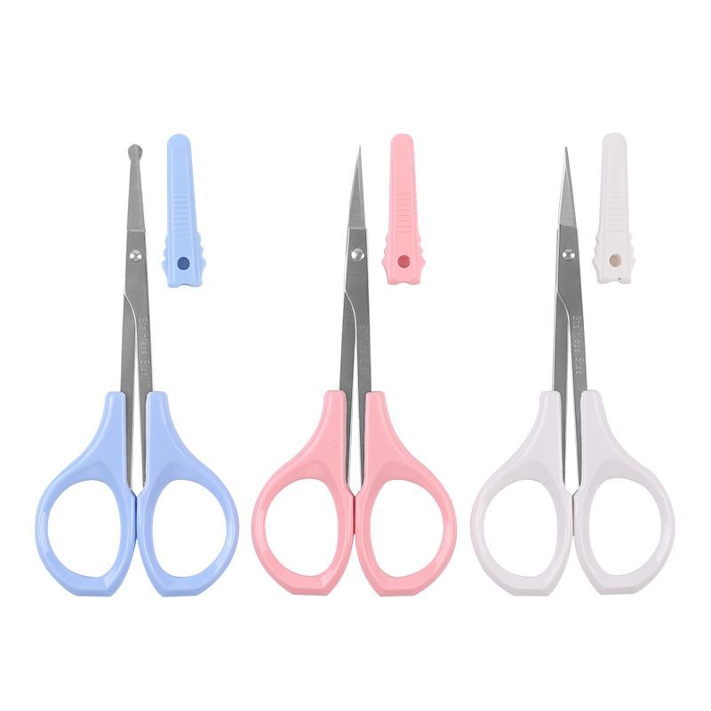 1pcs Nail Scissors Manicure Tool Stainless Steel Makeup Scissors Eyebrow Nose Eyelash Cuticle Trimming Scissors Beauty Tools