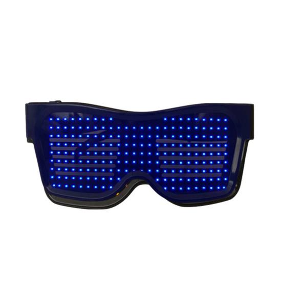 Электронные светящиеся очки с LED-подсветкой, совместимые с Bluetooth, реквизит для вечеринки по случаю дня рождения, клуба