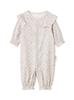 Newborn Organic Cotton Ruffle Overalls JBCO259905 Baby PNK 50 [Jamie Kay] 2-Way