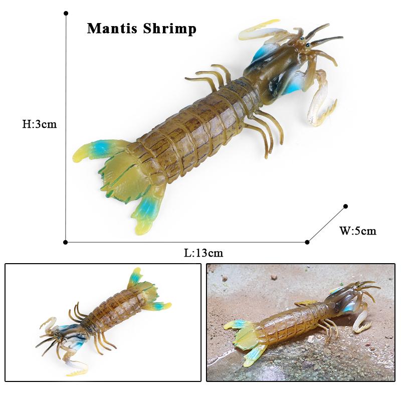 Oenux Морские животные Коралл Осьминог Наутилоидея Краб Морская звезда Океан Модель Фигурки Образовательная Коллекция Игрушка Детский Подарок