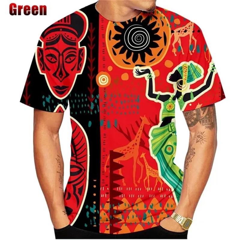 Summer Hot Sale 3D Print Africa Dashiki T Shirt For Men Plus Size Short-sleeved Round Neck Men's Tee Tops Streetwear Ropa Hombre