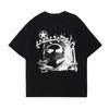 Y2K Cotton T-shirt Grunge Goth Harajuku Graphic Print O-Neck Tee Hip Hop Streetwear Loose Short Sleeve T-shirt Punk Vintage Top#Color