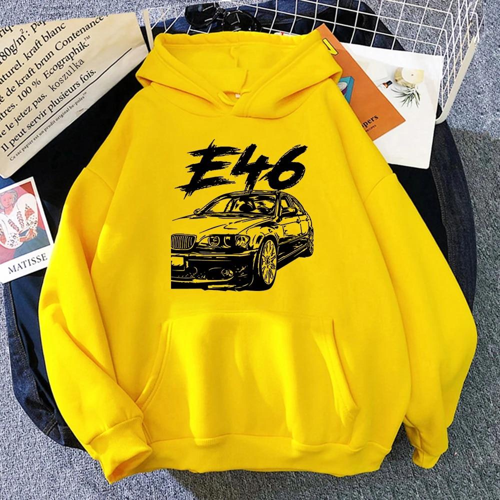 Женские толстовки с капюшоном E46, весенне-осенние женские топы, эстетичная одежда, модная женская толстовка с капюшоном с графическим рисунком