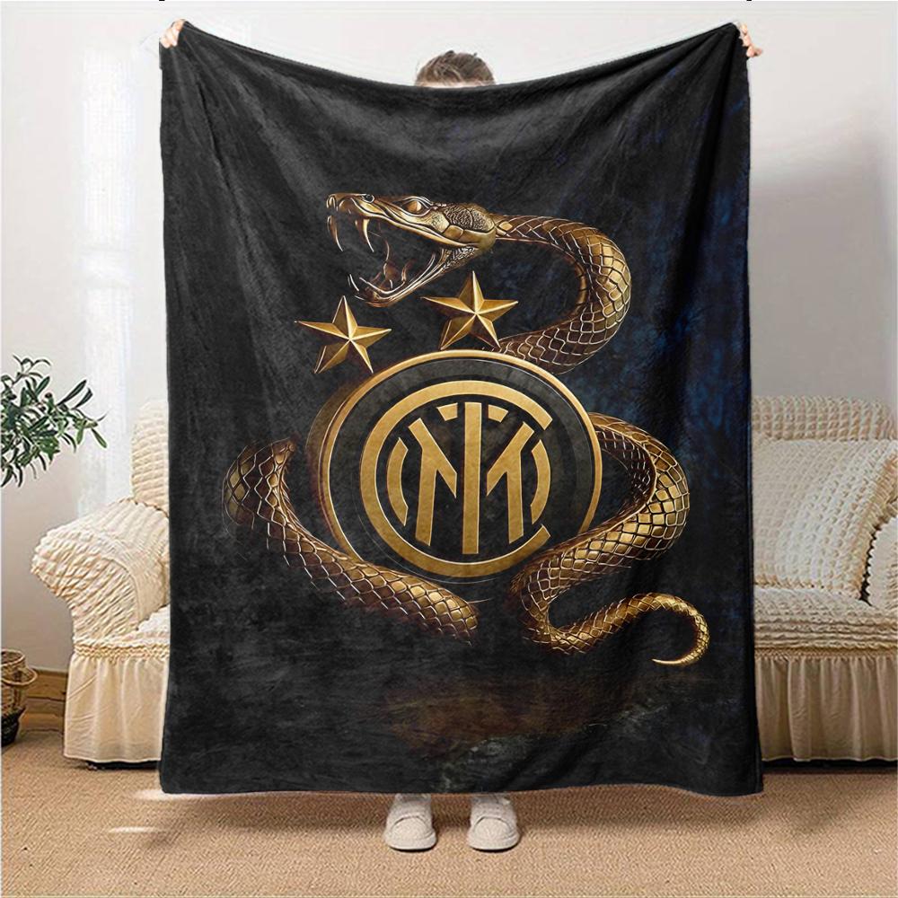 Inter Milan Emblem Blankets Flannel Printed Breathable Warm Throw Blanket for Home Office Bedspreads 0708a91