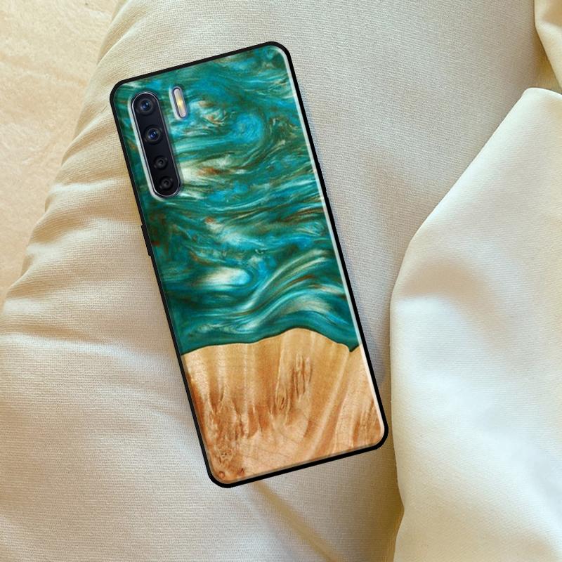 Защитный деревянный кейс из смолы для путешествий для Oppo A60 A80 A40 A15 A16 A17 A57 A94 A74 A54 A76 A96 A18 A38 A58 A78 A98 A6 A5 Pro