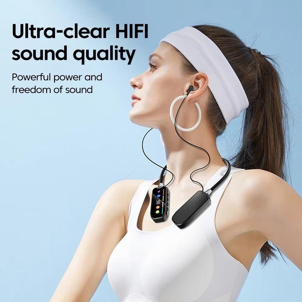HiFi Stereo Neckband Headphones Bluetooth 5.4 Bluetooth Headset Halter Sports Headset Outdoor Use