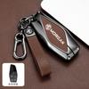 Zinc Alloy Leather Car Smart Key Case Cover Protector Shell Keychain For MG One 2022 2023 2024 Remote Holder Keyless Accessories Q6