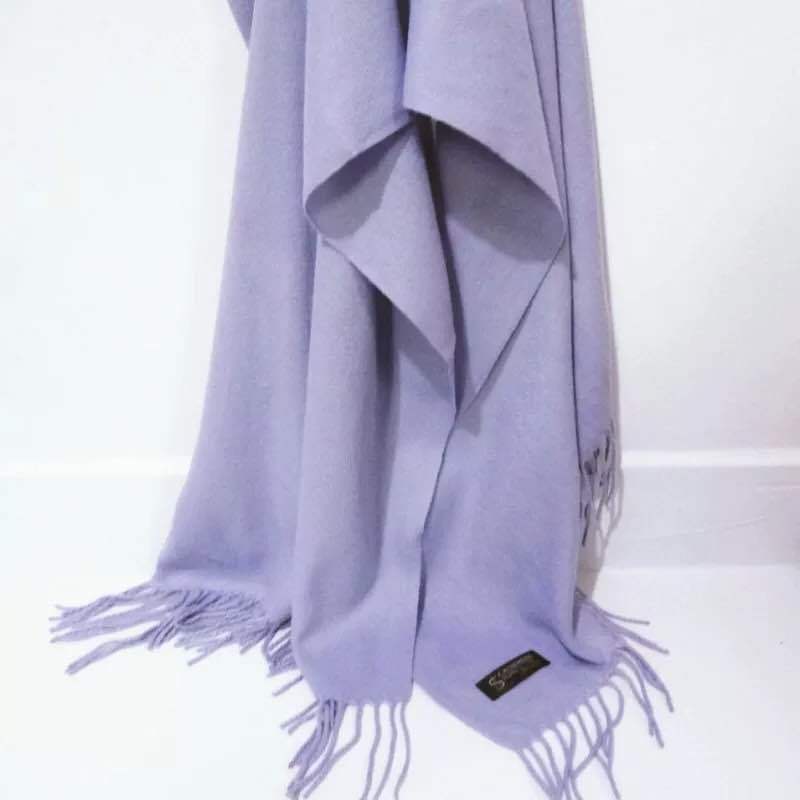 Camel Solid Color Scarf Autumn and Winter Warm Thickened Imitation Cashmere Shawl Dual-use Tassel Men's and Women's Couple Scarf Winter