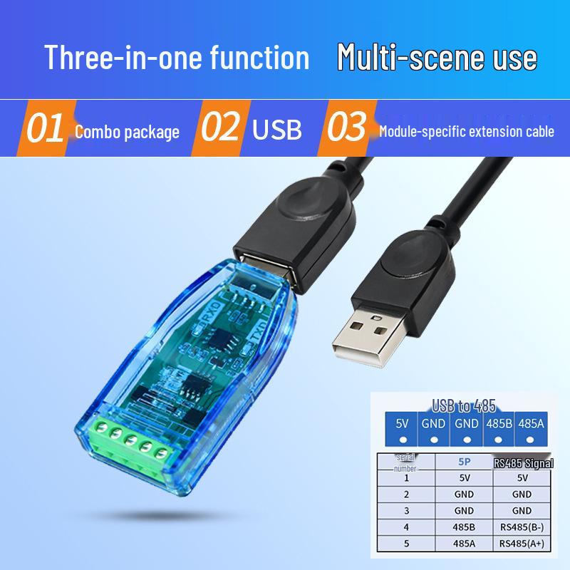 USB to 485/232/422 Converter Module: Industrial-Grade Serial Port Debugger for Laptop