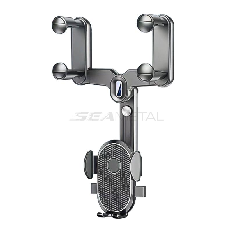 SEAMETAL Car Rearview Mirror Phone Holder Universal Adjustable Car Phone Bracket Navigation GPS Stand for Car