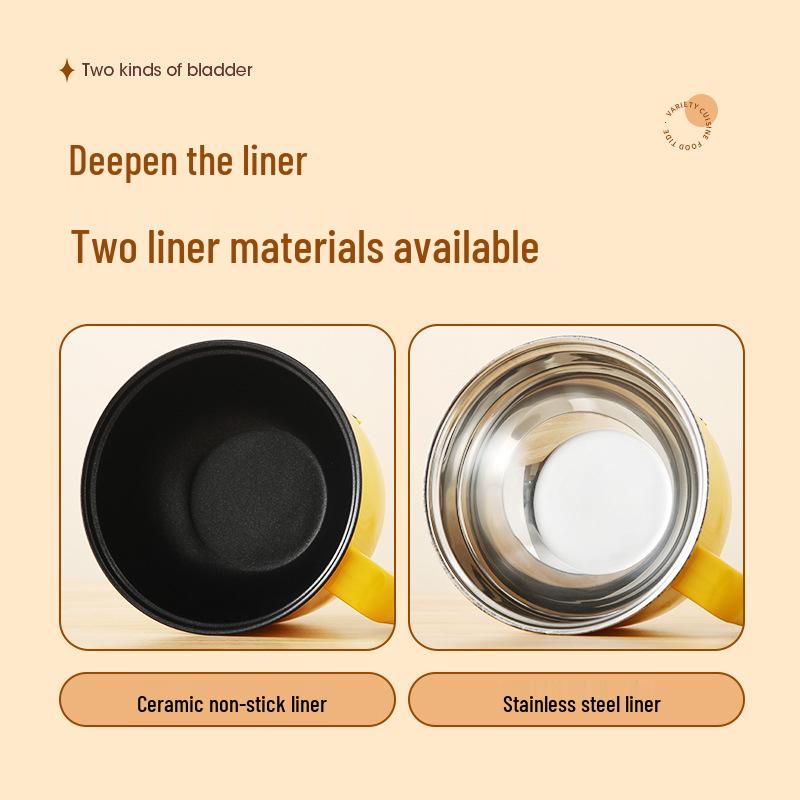 Мини-мультиварка: Готовит на пару и варит для одного человека, идеально подходит для общежитий