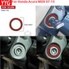 Для Acura MDX 2007-2013 Накладки-стикеры из настоящей мягкой углеродной ткани Кольцо вокруг замка зажигания автомобиля Аксессуары для декора автомобиля
