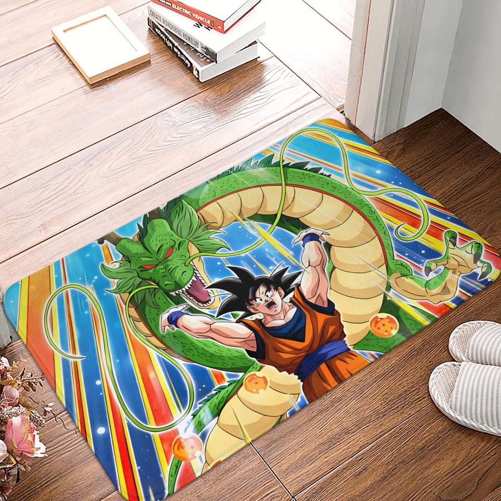 DragonBall Anime Dragon Ball Doormat Non-Slip Entrance Bath Kitchen Door Floor Mat Garage Carpet Rug