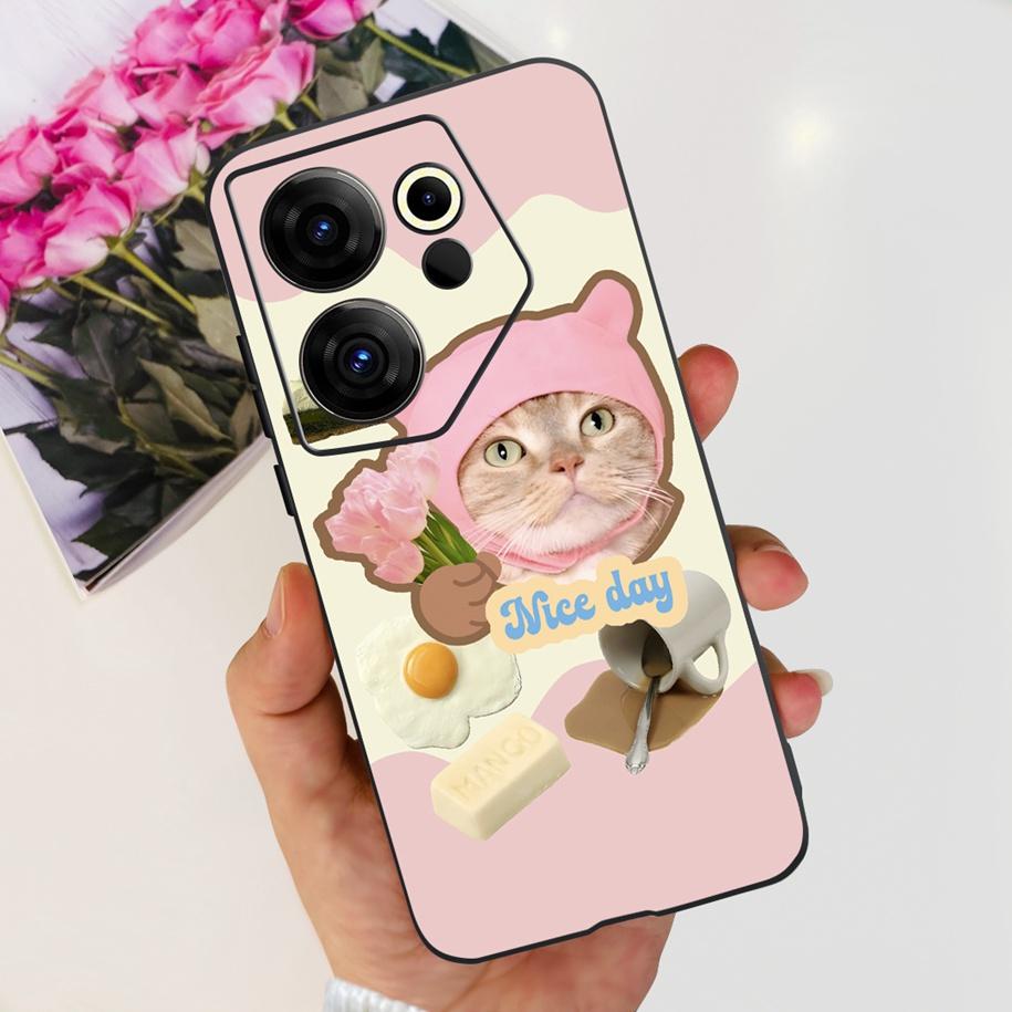 Для Tecno Camon 20 Premier Чехол CK9n Ударопрочный Чехол Модный Цветок Мягкий Силикон Чехлы Для Телефона Для Camon 20 Premier Бампер Coque