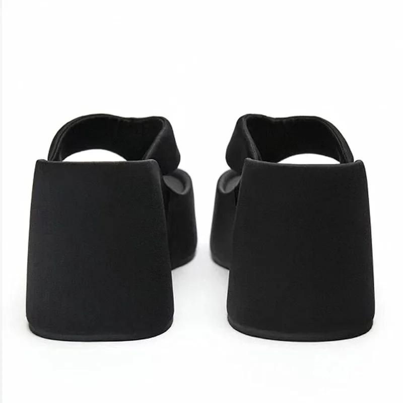 Fashion Summer Platform Women Slippers Female Outdoor Clip Toe Slip On Shoes Ladies Wedges Party Slides High Heels Sandalias Mujer