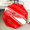 Зонт-трость Detroit Red Wings Складной зонт, автоматический зонт 8 спиц для путешествий, кемпинга Подарок на Хэллоуин, Рождество