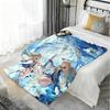 Game W-Wuthering Waves Throw Lightweight 240g Flannel Blanket Soft Skin-friendly for Summer Cooling