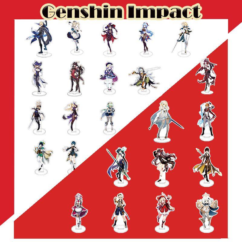 Изысканная акриловая подставка-фигурка Genshin Impact с Клии, Кэ Цин, Гань Юй для настольной демонстрации