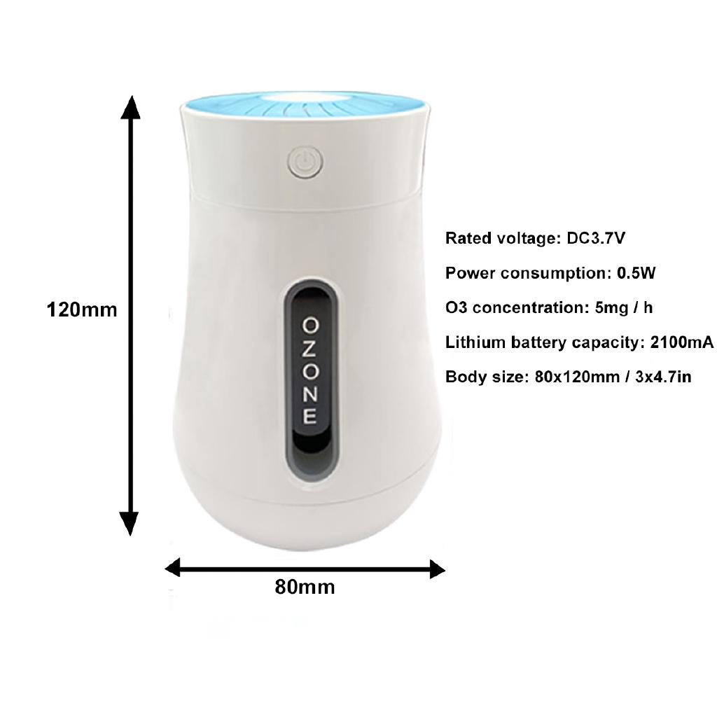 Портативный мини-очиститель воздуха для дома, питание от USB-кабеля и батареи, очиститель воздуха, ионизатор анионов, генератор отрицательных ионов, озонатор