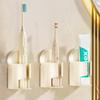 3Pcs Space Saving Toothbrush Storage Base Wall Mounted Toothbrush Stand  Dormitory