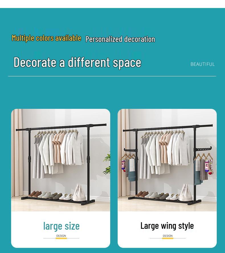 Компактная бытовая напольная сушилка для белья - Фиксированная высота