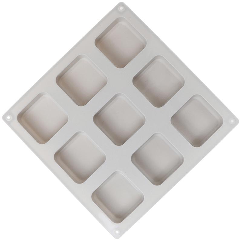 9-ти полостные квадратные силиконовые формы для мыла мыловарение своими руками мыловарение шоколадная форма