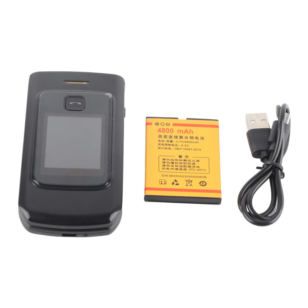 K21 2G Senior Big Button Flip Cell Phone 2.4-дюймовый экран Flip Mobile Phone с мощным фонариком