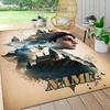 Custom Name Harry Potter Magic Train Carpet Rug Customizable Soft Washable Anti-Slip Home Living Room Sofa Mats Personalized Rug. 090974