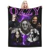 Плед Ozzy Osbourne Флисовый Всесезонный Дышащий Ультрамягкий Плед для Дома Офиса Постельное белье