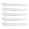 50pcs Cosmetic Cream Spatula Small Spoon Shaped Washable Eye Cream Spatula For Nail Glue