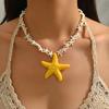 Подвеска Морская звезда Богемия для женщин Летний пляжный стиль Цепочка на ключицу Чокер Вечеринка Ювелирные аксессуары