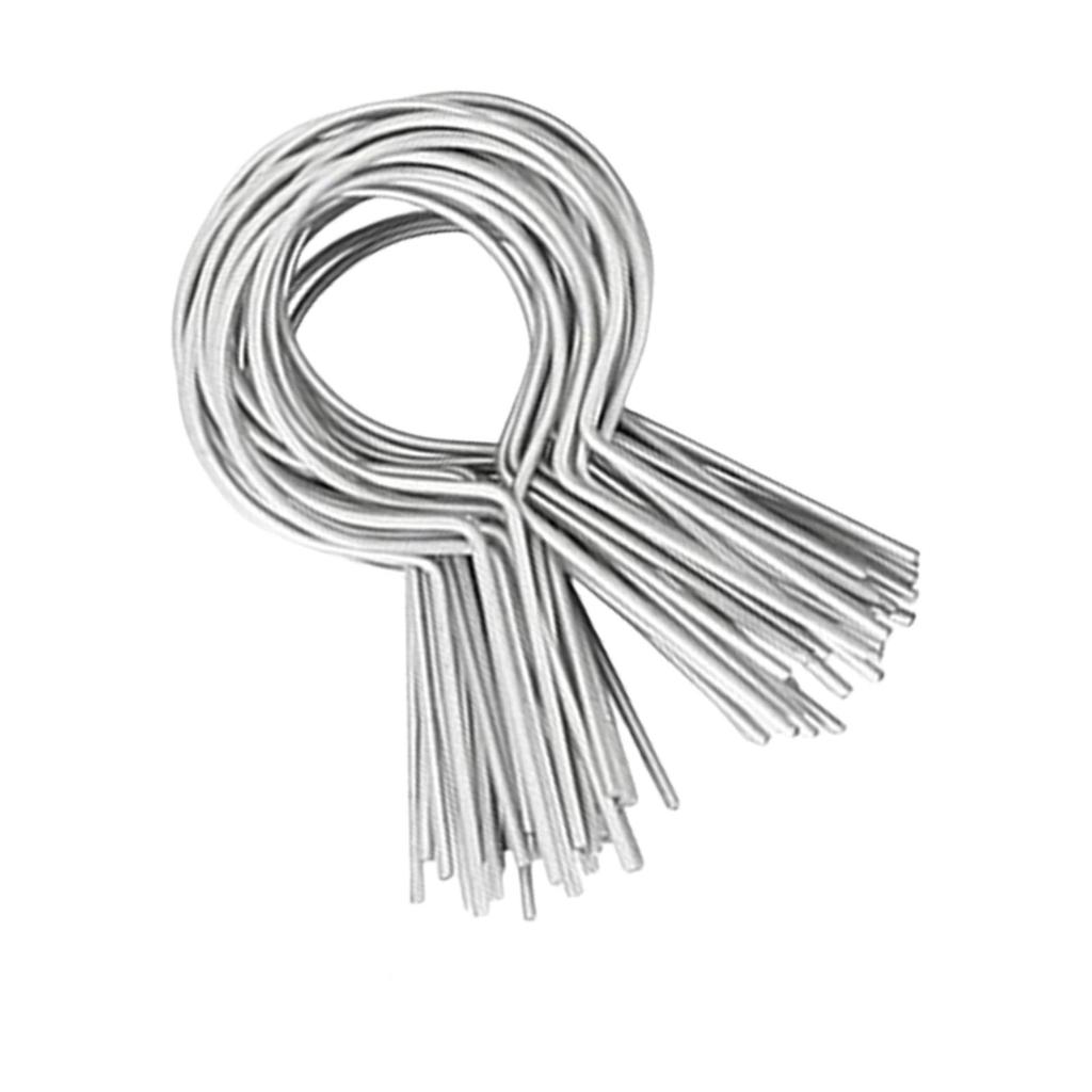 100 шт. Многоцелевая стяжка для сетки-рабицы 11 калибра Прочные металлические скрутки для фермерских и садовых ограждений Материалы для проектов