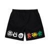 Stussy X Кактус Растение Блошиный рынок Принт Эластичные Прямые штанины Американский Винтаж Повседневные шорты Унисекс шорты 313008