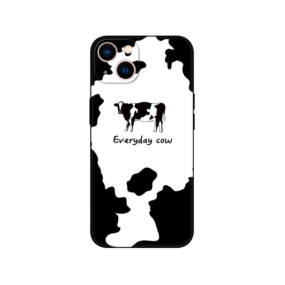 Black Tpu Case For Samsung Galaxy M53 M13 M62 A12 A22 A32 A42 A52 A72 4g 5g A20S Back coverCute Cow Stains Pattern