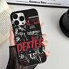 Декстер Морган Для IPhone 16 15 11 12 13 14 17 Pro Max PLUS Pro Мягкий Гофрированный Силиконовый Задний Чехол для Телефона