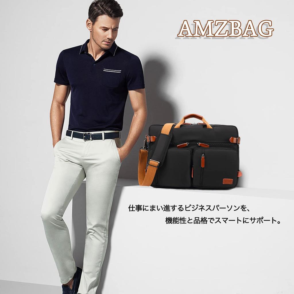 Бизнес Большой водонепроницаемый бизнес компьютер Расширенный дюймовый ПК A4 Несколько предотвращает 1 ночь 2 бизнес подарок [Amzbag] мужская сумка, 3-сторонняя емкость,